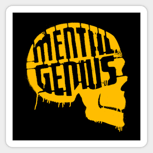 MENTAL GENIUS - Collector yellow edition Sticker